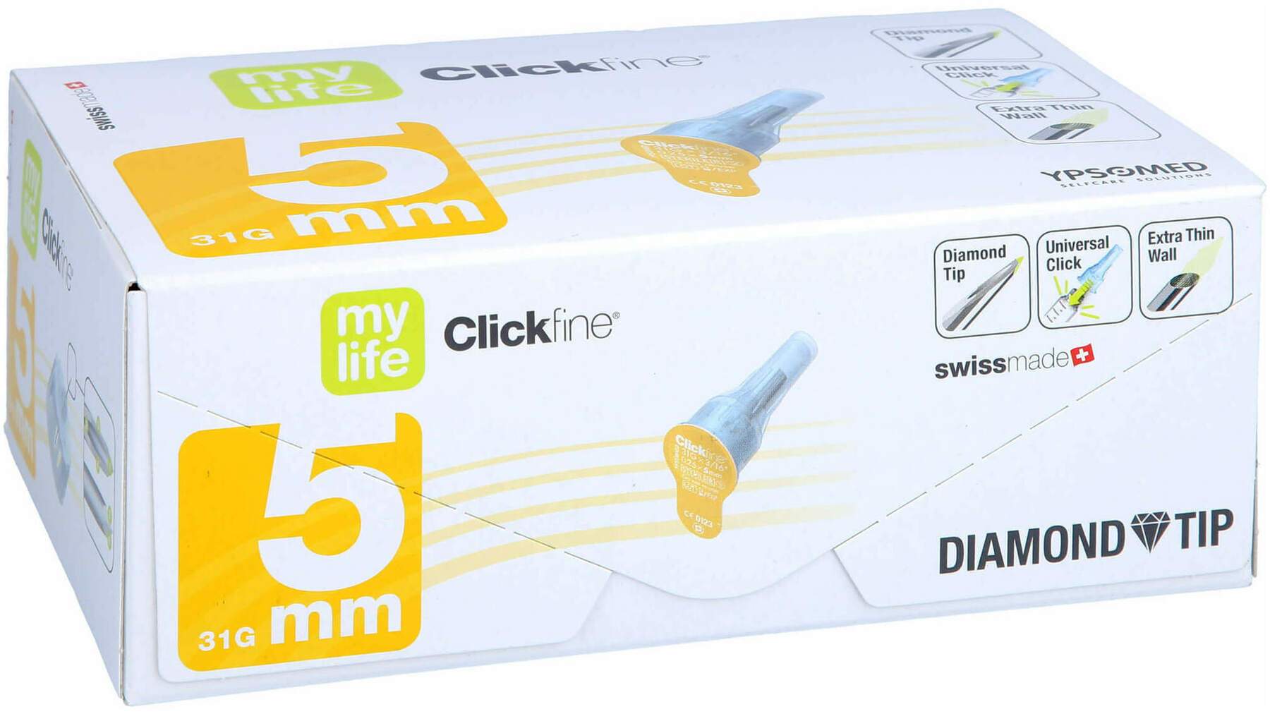 Clickfine Universal 5 Kanülen 0,25 X 5 mm 100 Stück