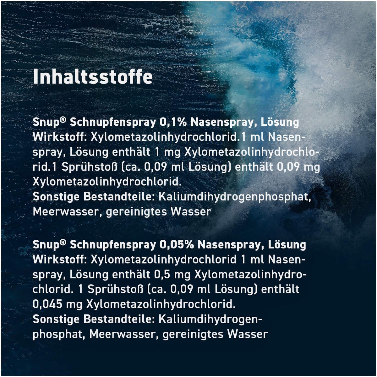 Snup Schnupfenspray 0,1 % Nasenspray 10 ml