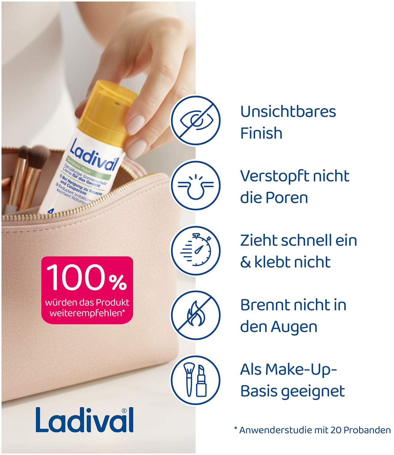 Ladival Gerötete Haut Sonnenschutz-Gel getönt LSF 50+ 50 ml