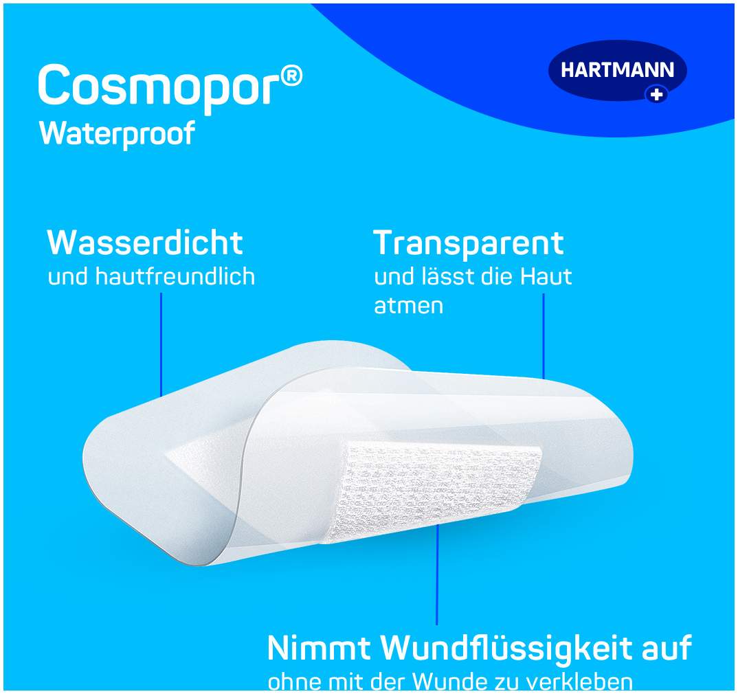 Cosmopor Waterproof 5 Pflaster 7,2 cm X 5 cm