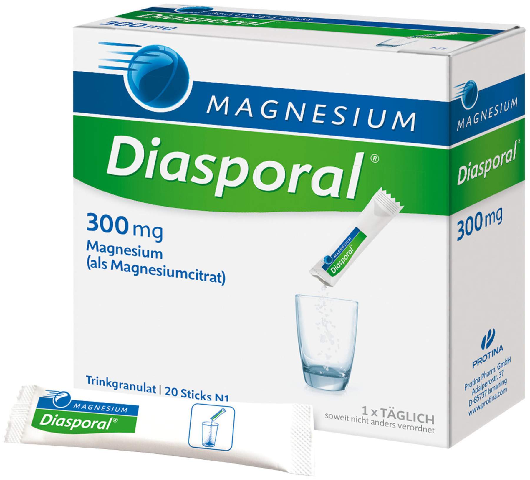 Magnesium Diasporal 300 mg 20 Granulat Beutel