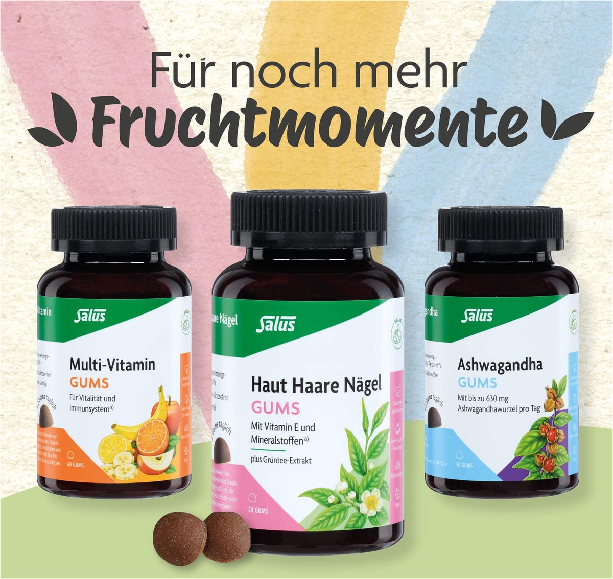 Haut-Haare-Nägel Gums 50 Stück