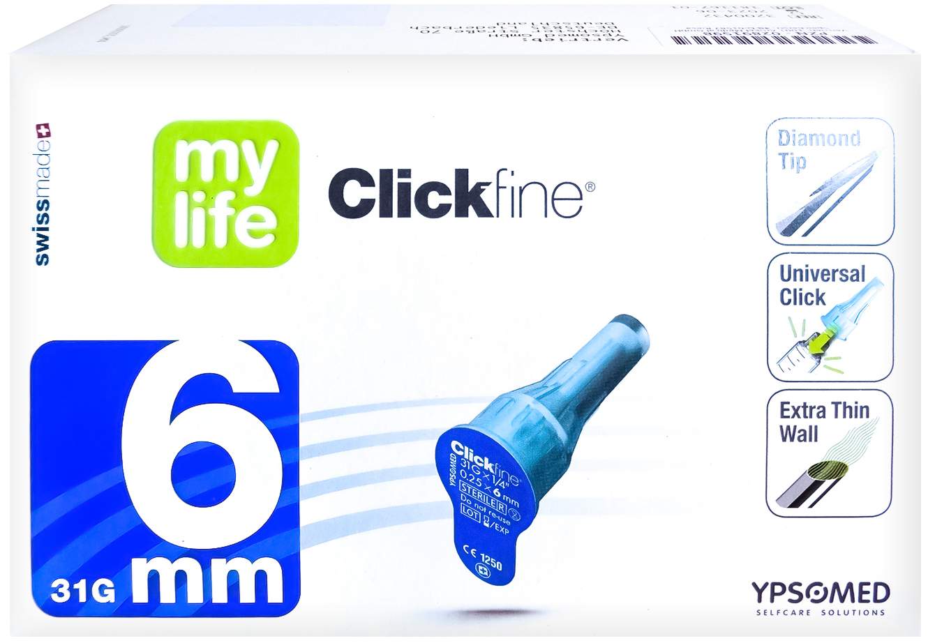 Clickfine Universal 6 Kanülen 0,25x6 mm