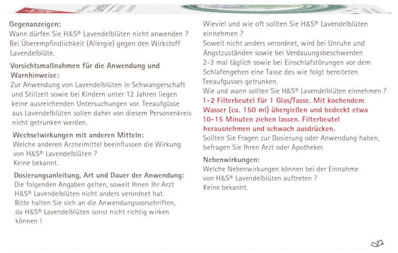 H&S Lavendelblüten 20 Filterbeutel