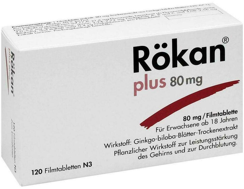 Rökan Plus 80 mg Filmtabletten 120 Filmtabletten