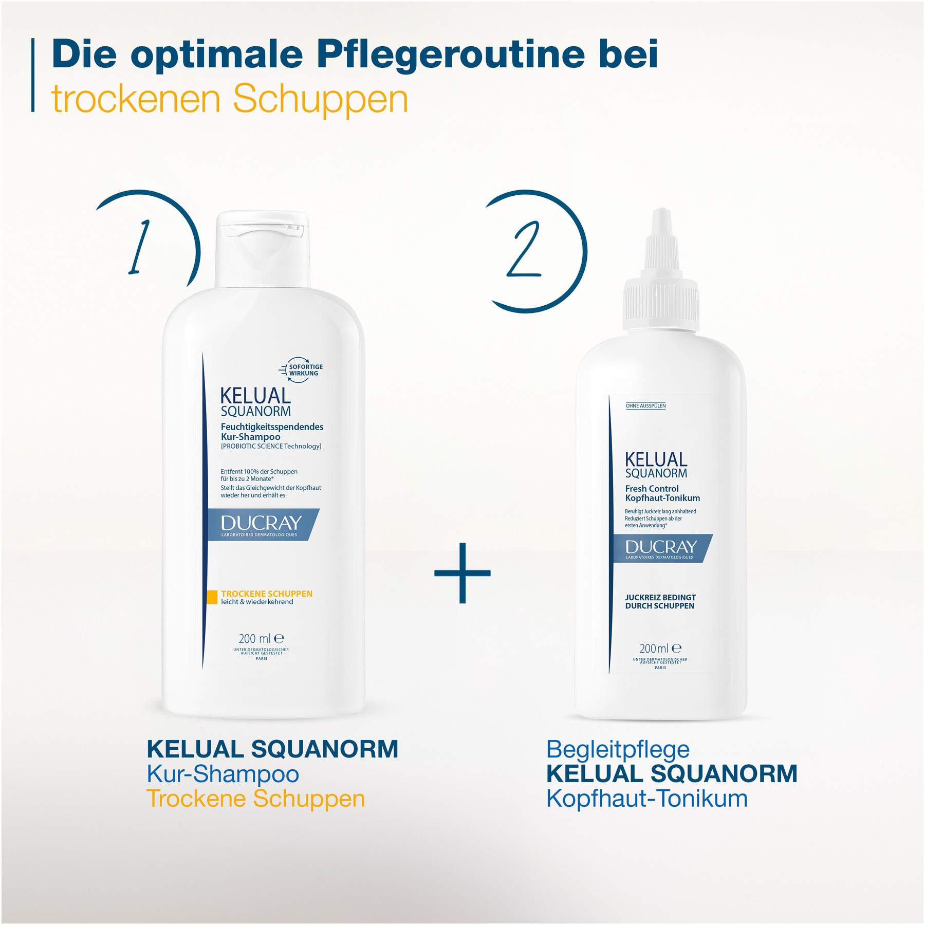 Ducray Kelual Squanorm trockene Schuppen 200 ml Shampoo
