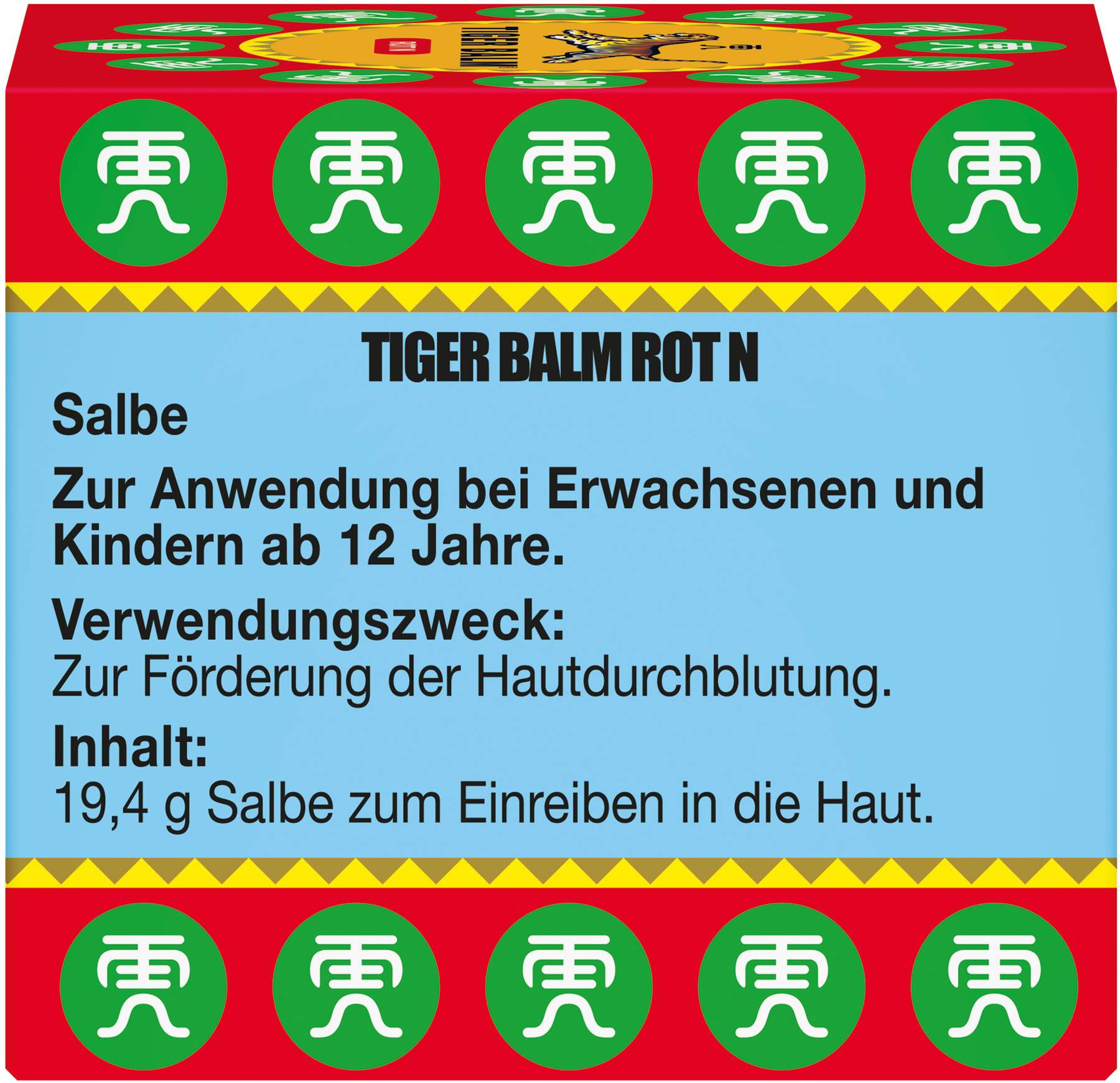 Tiger Balm Rot N 19,4 g Salbe