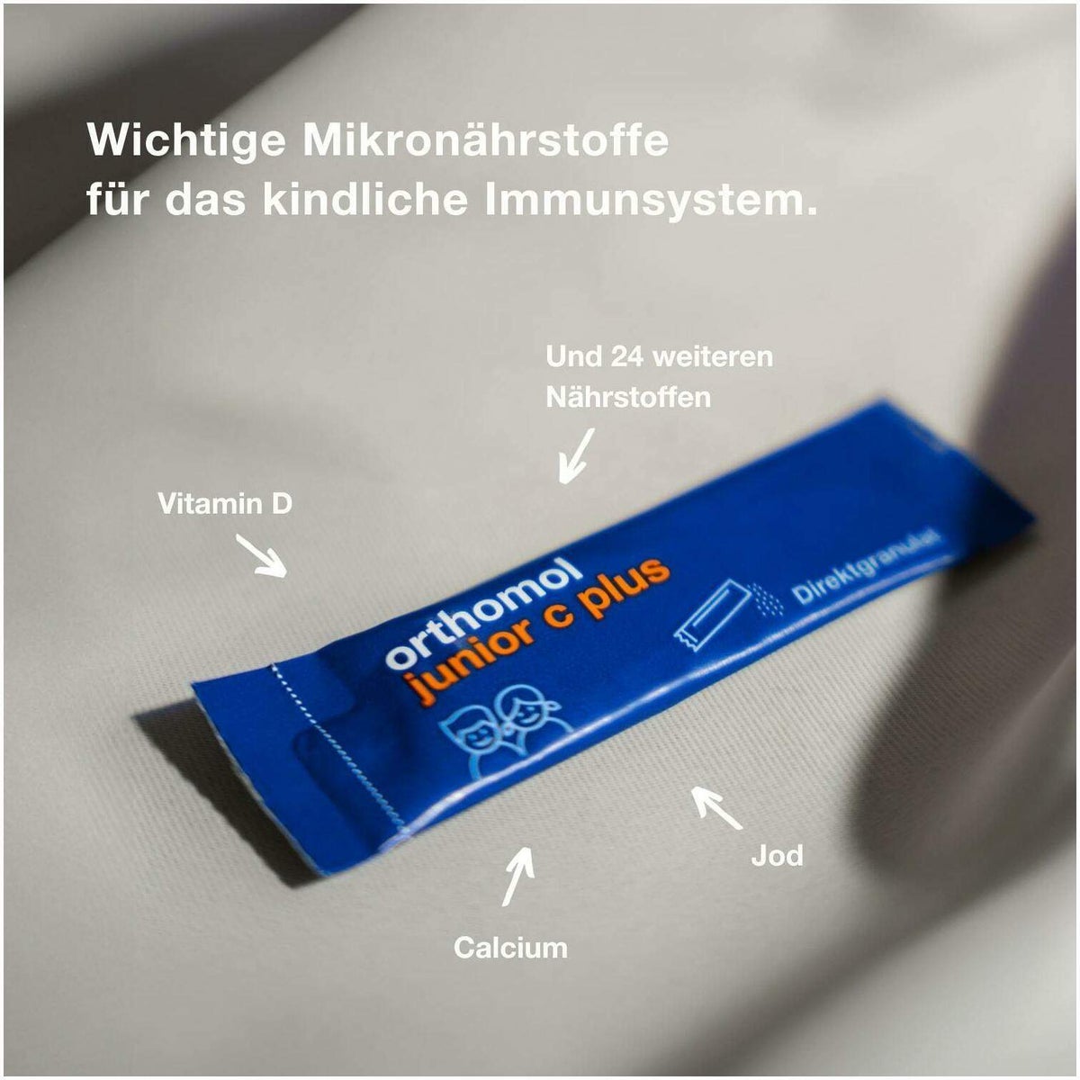 Orthomol Junior C Plus Granulat Himbeer-Limette 7 Stück