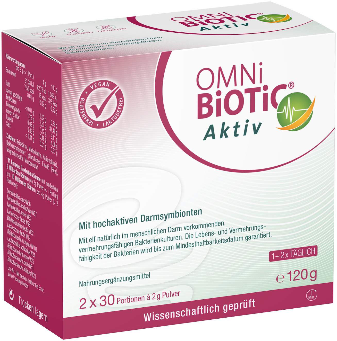 Omni Biotic Aktiv Pulver 2 X 60 G