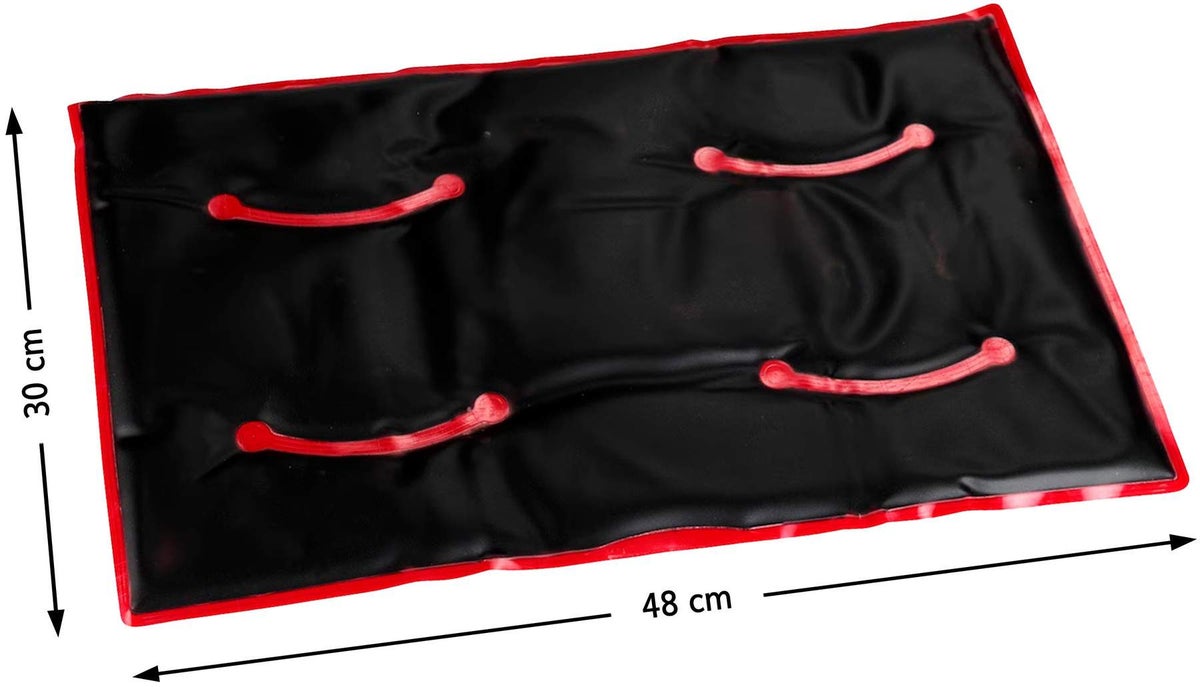 Naturmoor-Gel Maxi Kissen rot mit Velours
