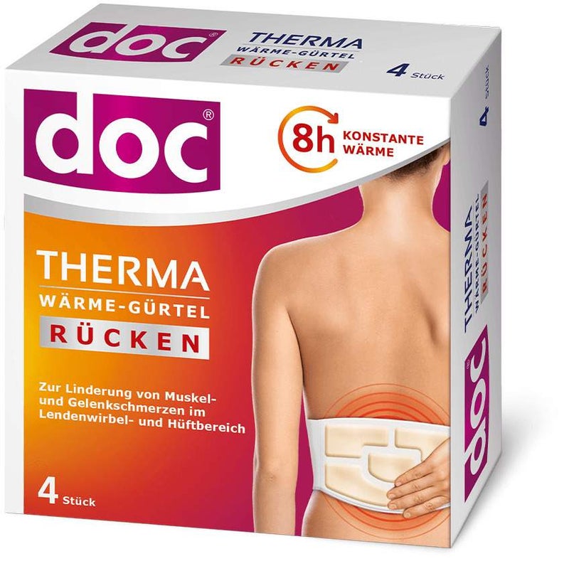 Doc Therma Wärme-Gürtel Rücken 4 Stück
