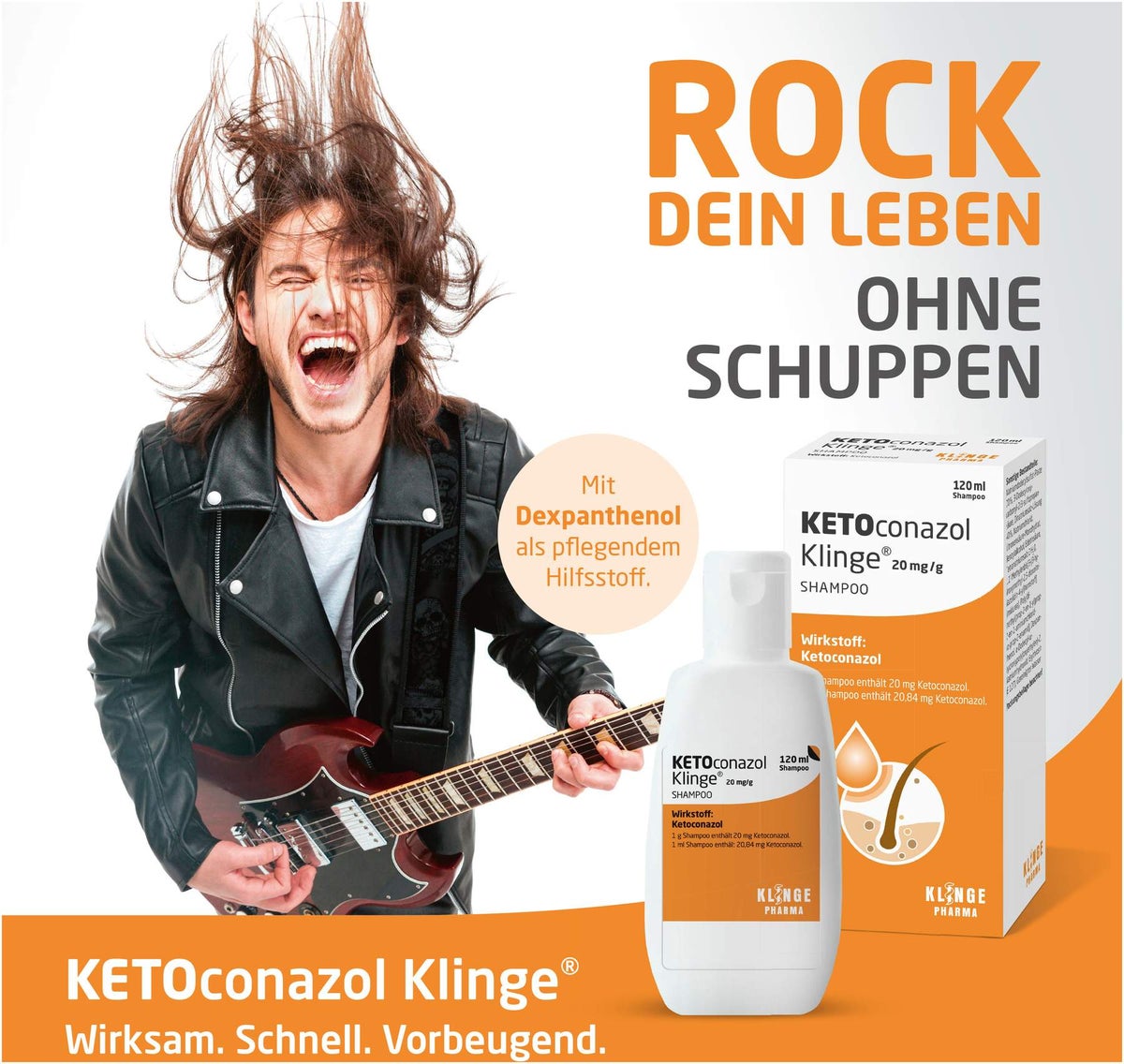 Ketoconazol Klinge 20 mg pro g Shampoo 120 ml