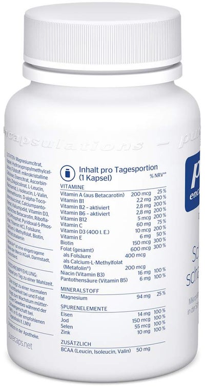 Pure Encapsulations Schwangerschafts-Formel 30 Kapseln
