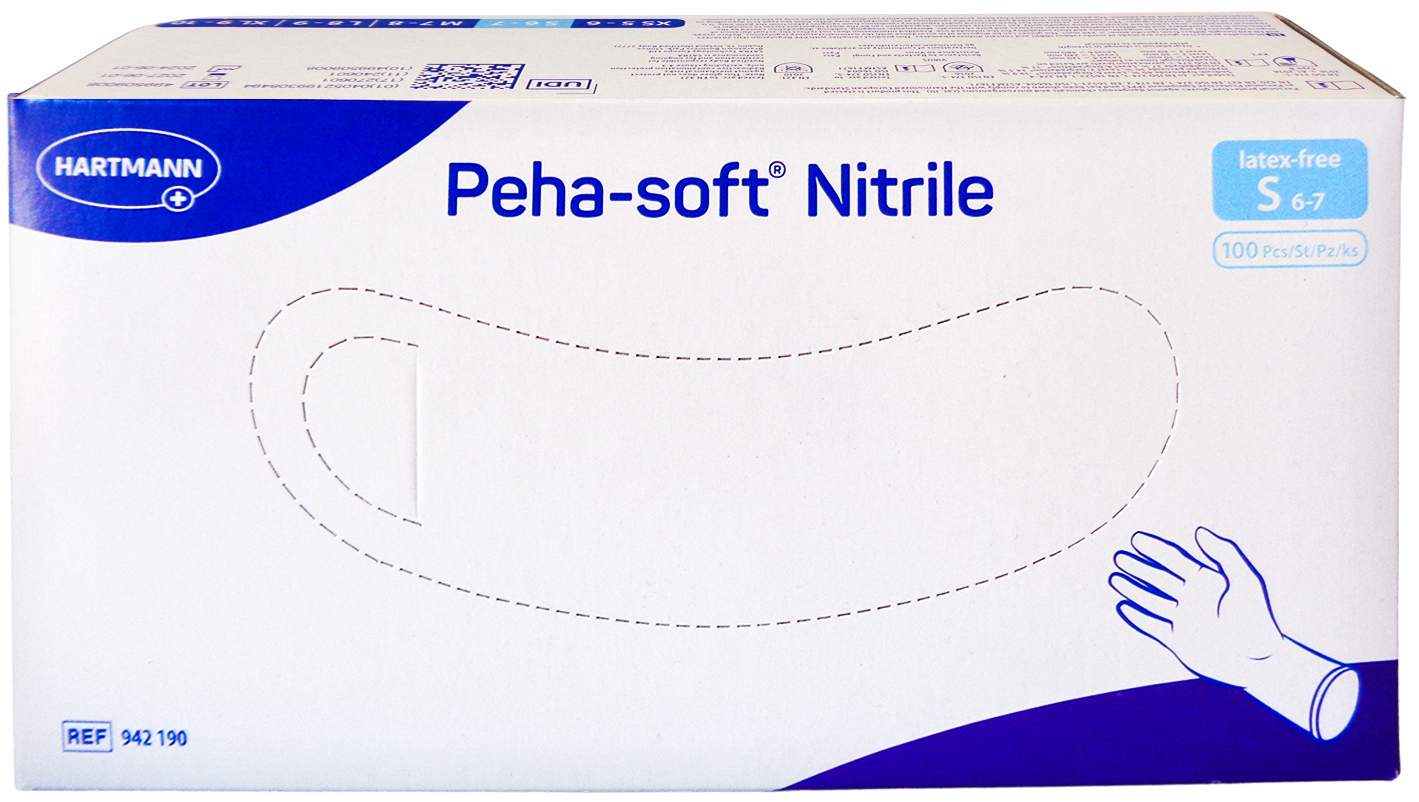 Peha-Soft Nitrile Unt.Handsch.Unste.Puderfrei S