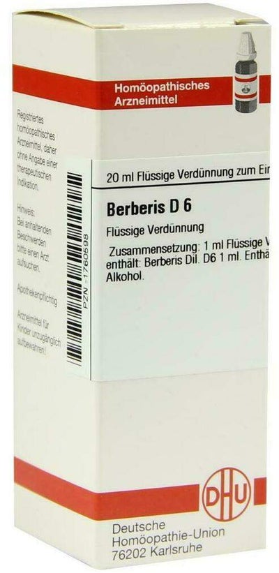 Dhu Berberis D6 20 ml Dilution