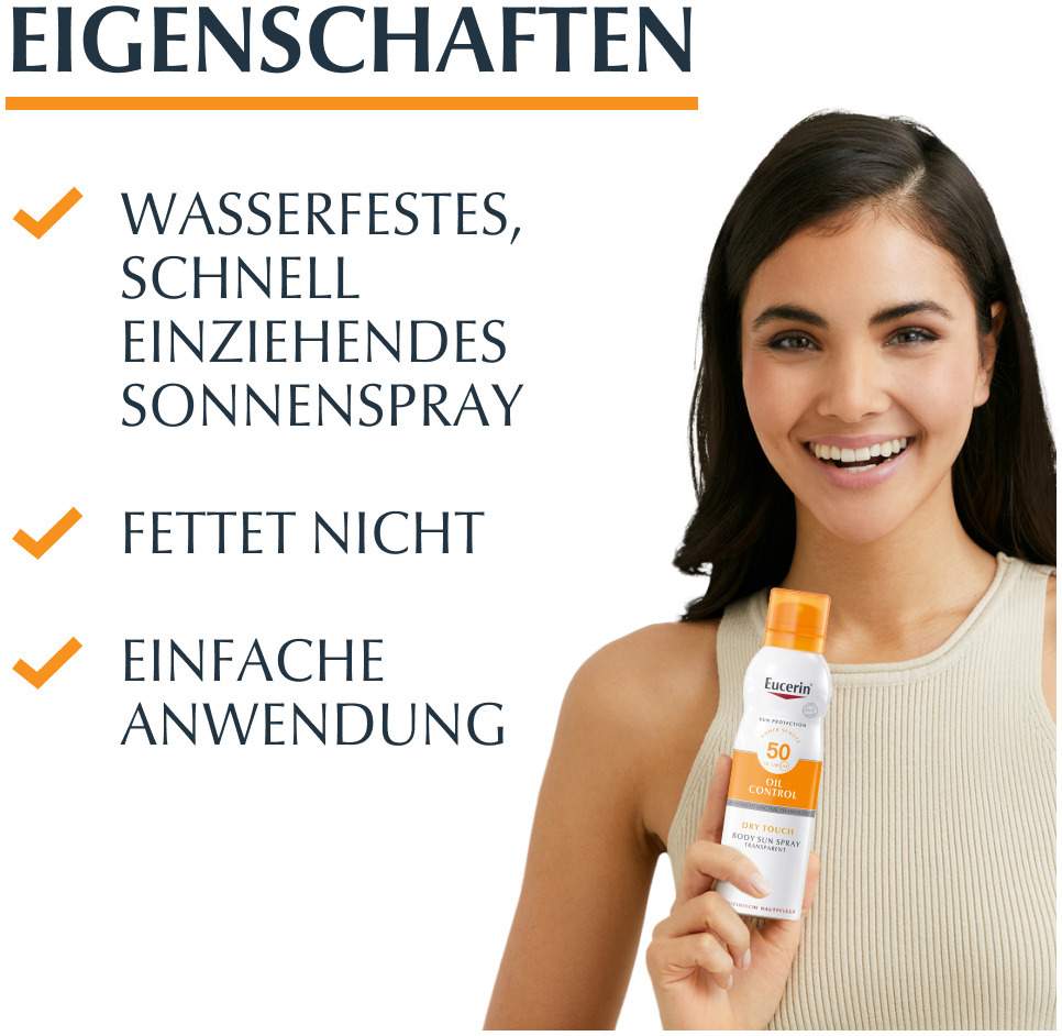 Eucerin Sun Oil Control Dry Touch LSF 50 200 ml Spray
