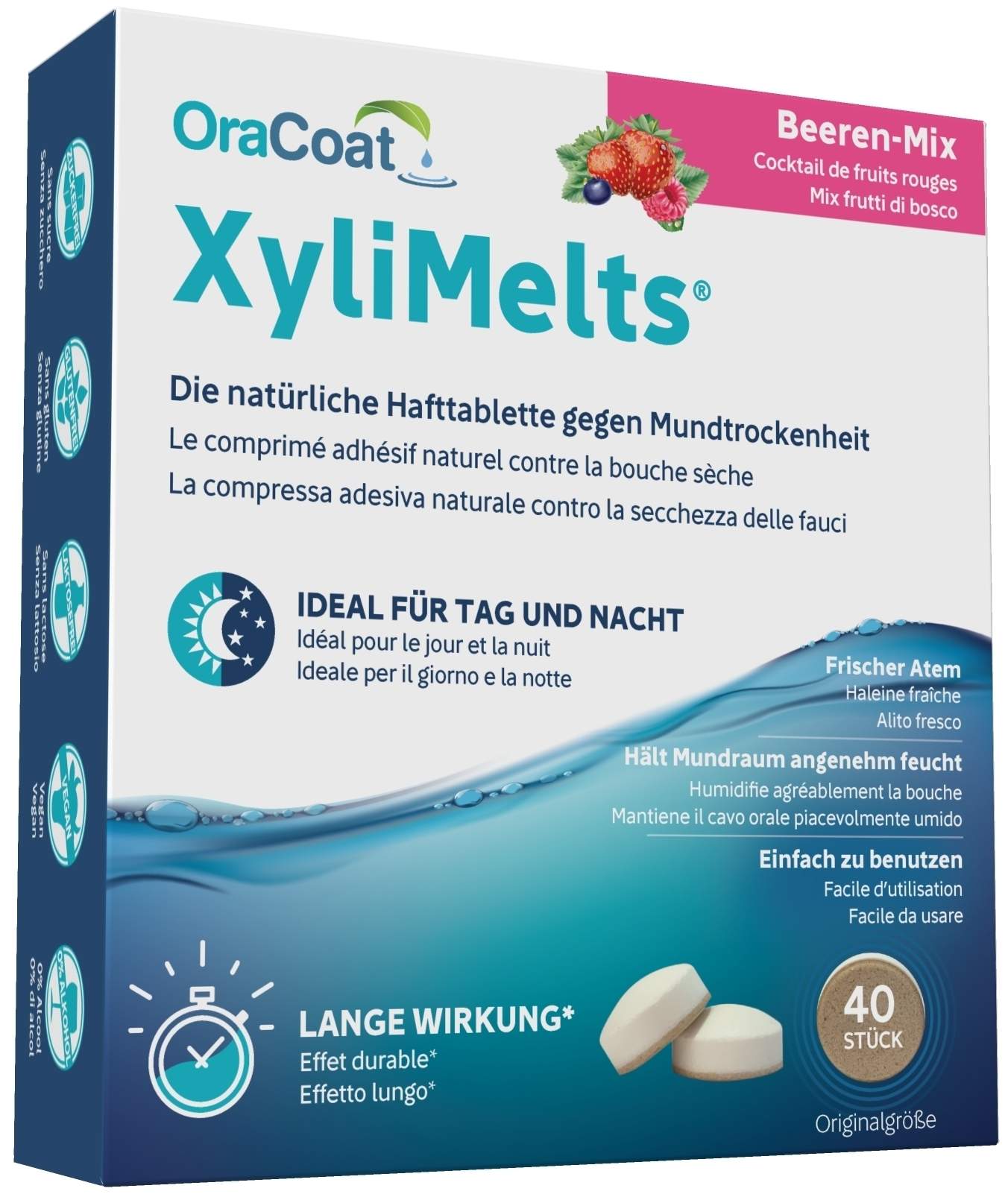 Oracoat Xylimelts Hafttabletten Beeren - Mix 40 Stück