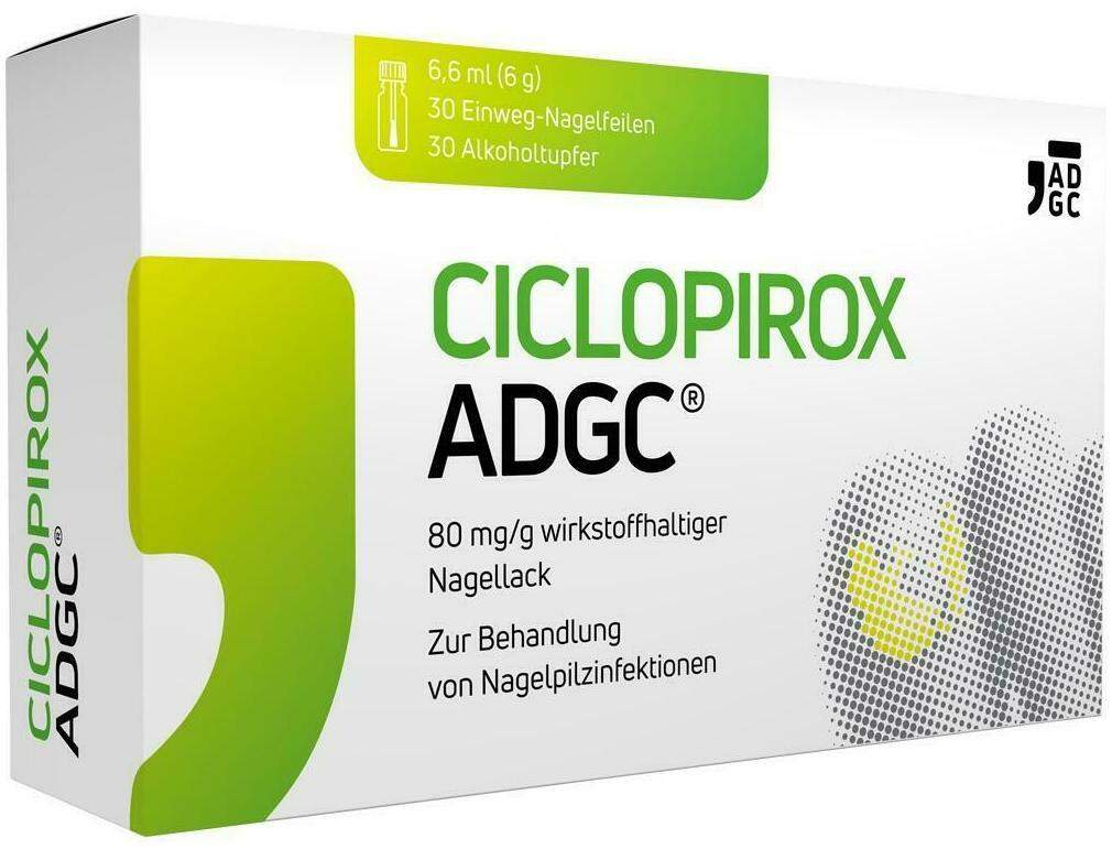 Ciclopirox ADGC 80 mg je g wirkstoffhaltiger Nagellack 6,6 ml