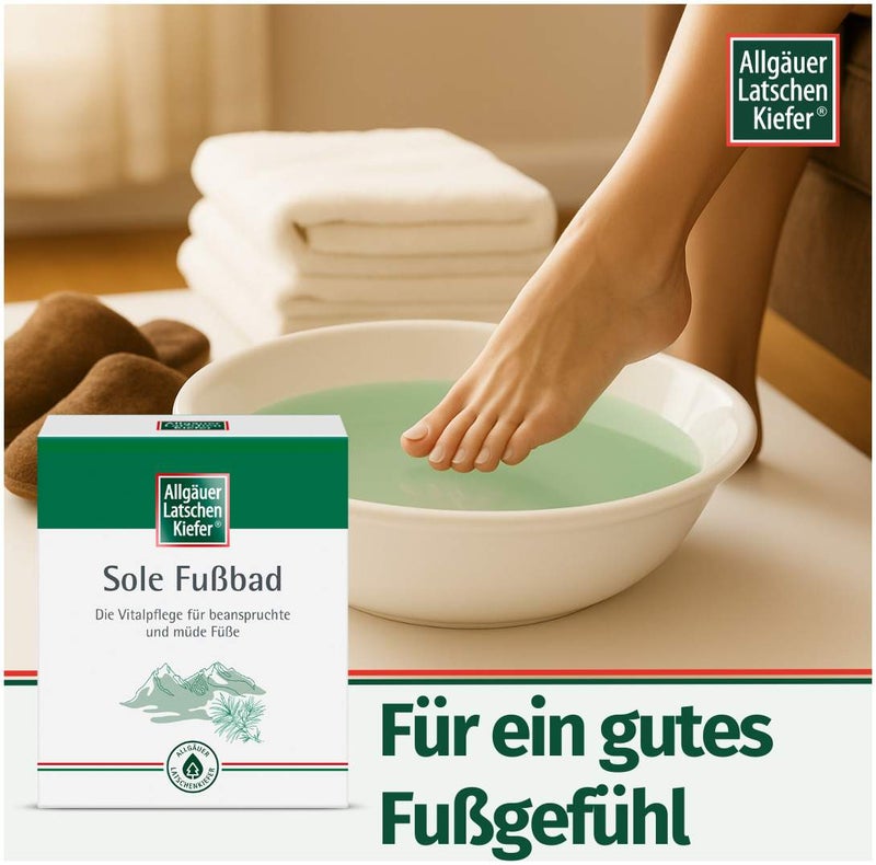 Allgäuer Latschenkiefer Sole Fußbad 10 x 10 g