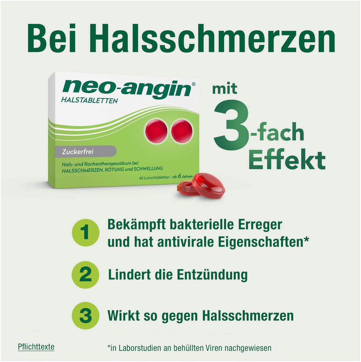 neo angin Halstabletten zuckerfrei 48 Lutschtabletten
