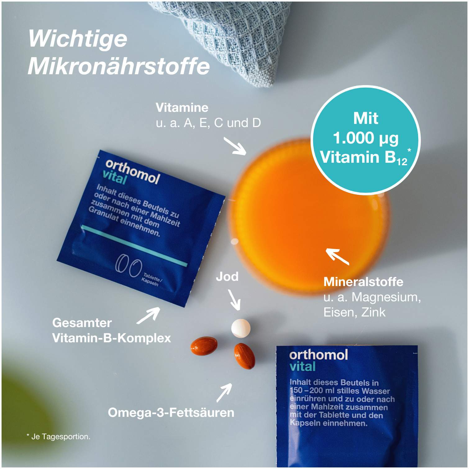 Orthomol Vital 30 Tagesportionen Grapefruit 1 Kombipackung