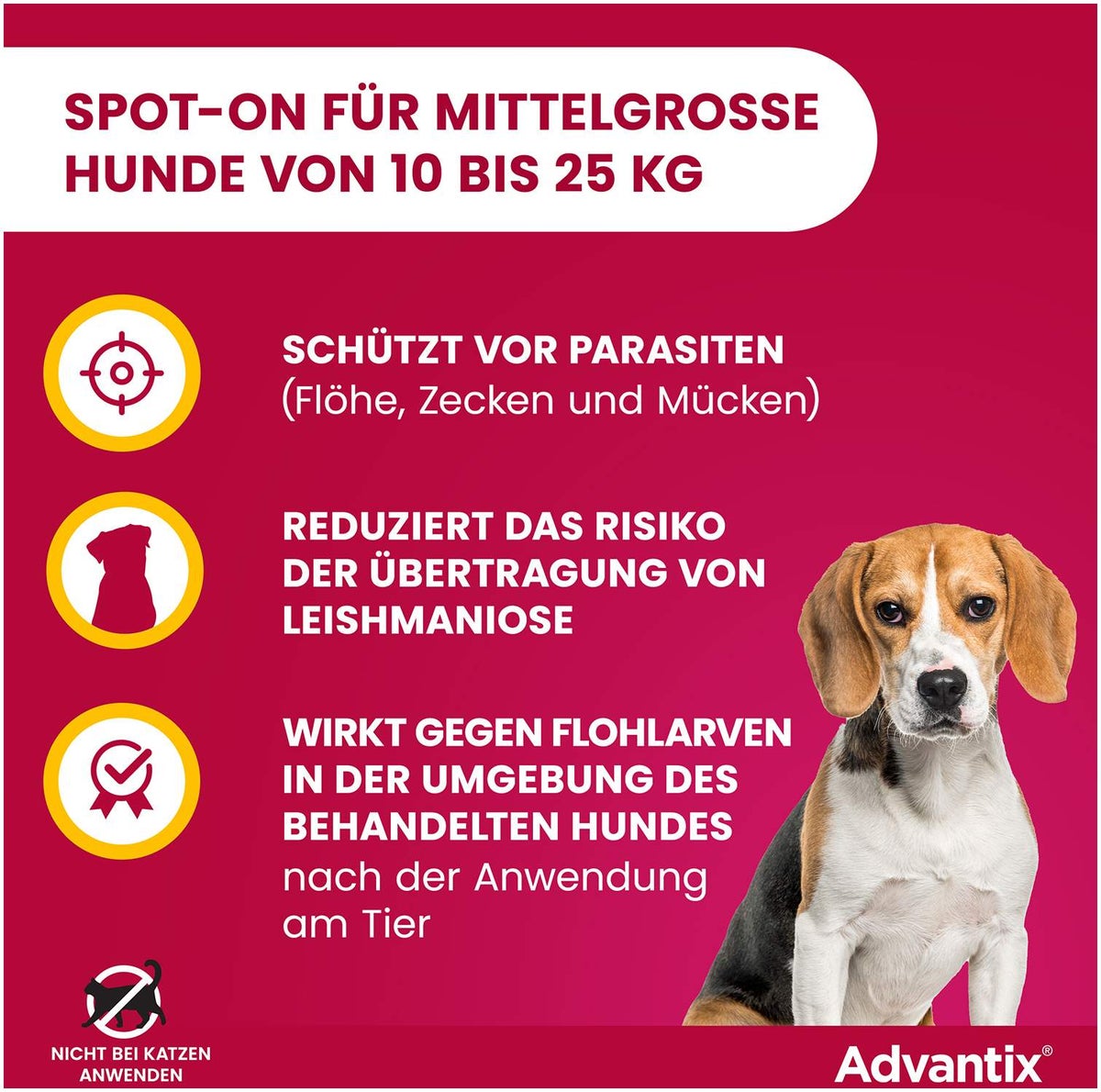 Advantix Spot-On Hund 10-25 kg 4 x 2,5 ml Lösung