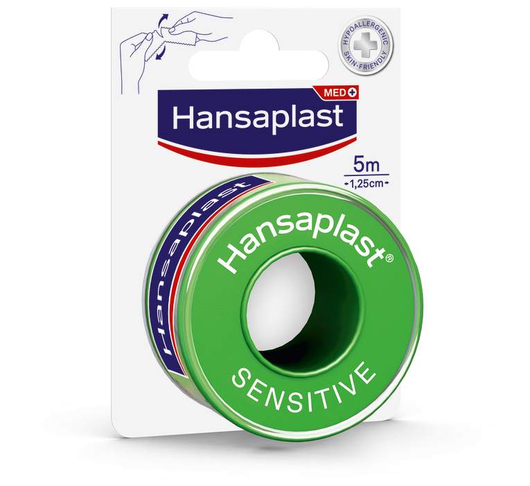 Hansaplast Fixierpflaster Sensitive 5 M X 1,25 cm 1 Rolle