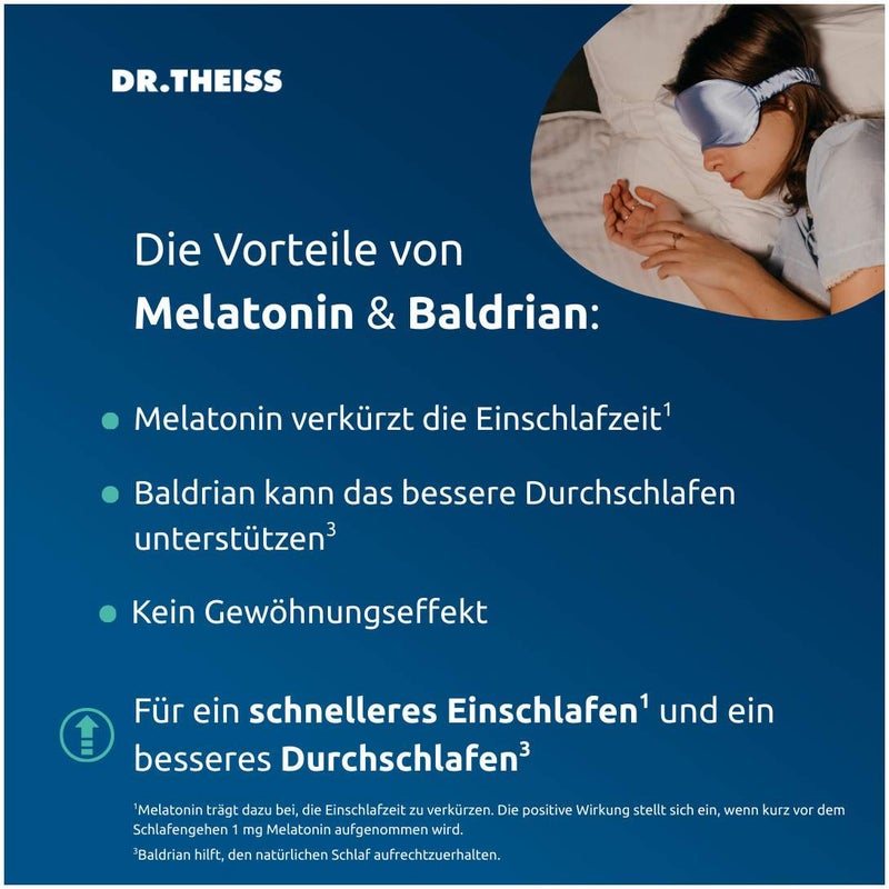 Dr.Theiss Melatonin + Magnesium Schlaf-Komplex 30 Stück