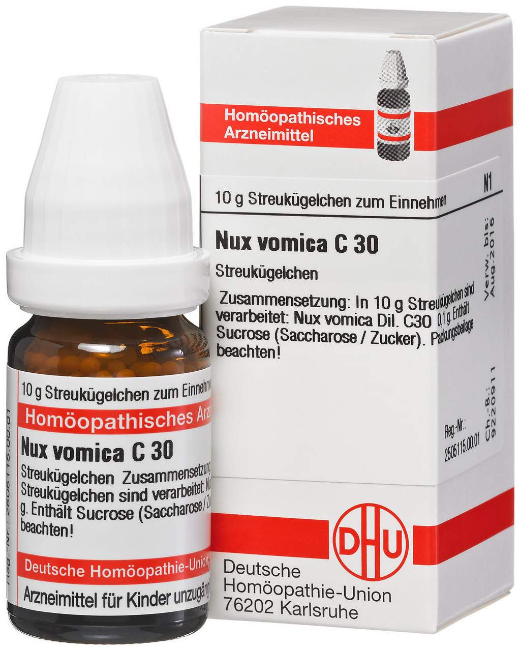 DHU Nux vomica C30 10 g Globuli