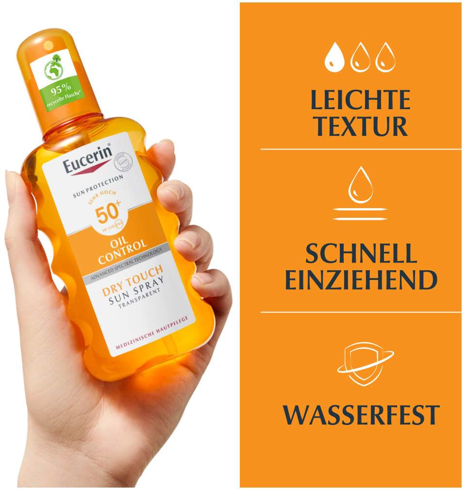 Eucerin Sun Oil Control Transparent LSF 50+ 200 ml Spray