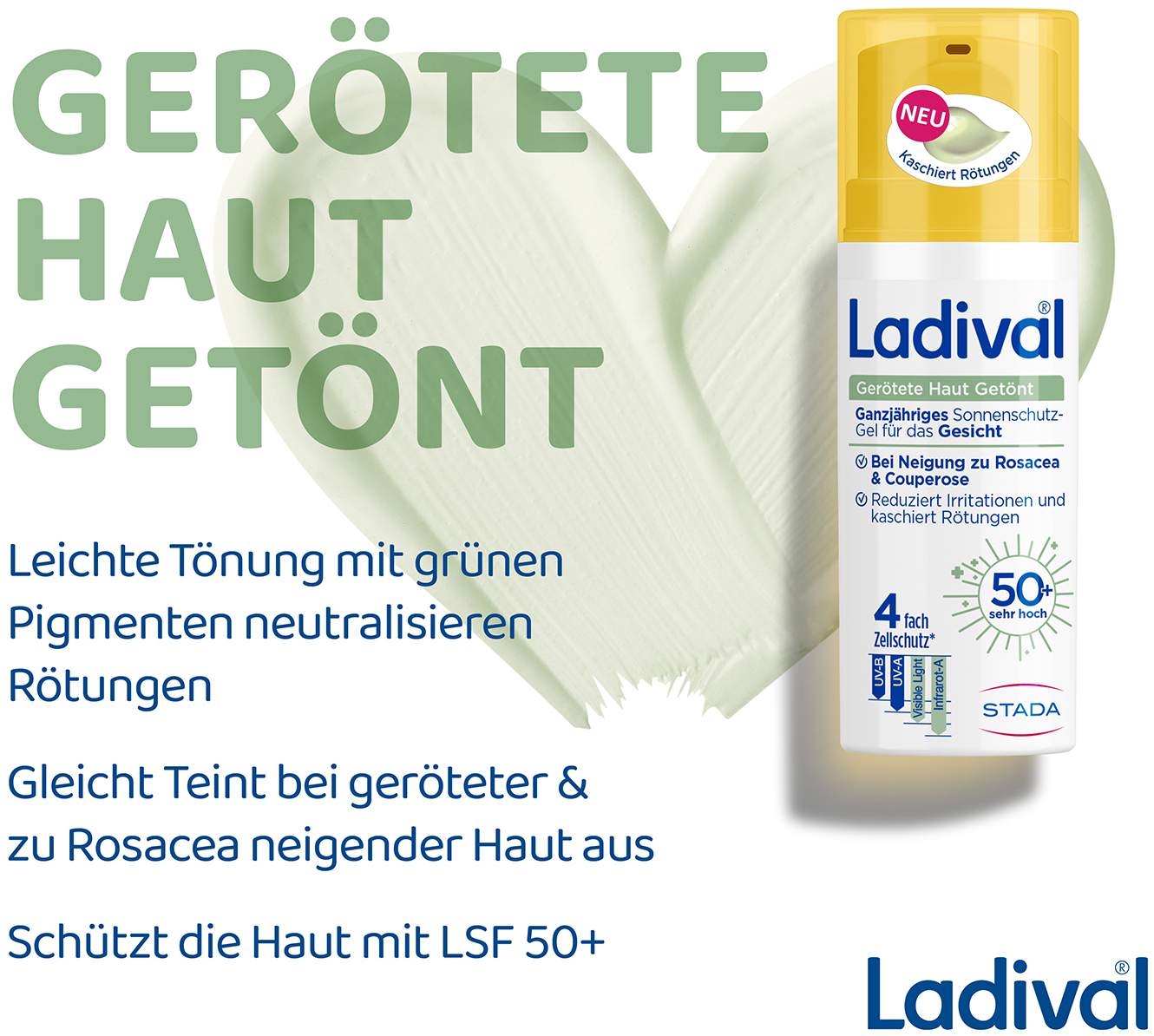 Ladival Gerötete Haut Sonnenschutz-Gel getönt LSF 50+ 50 ml
