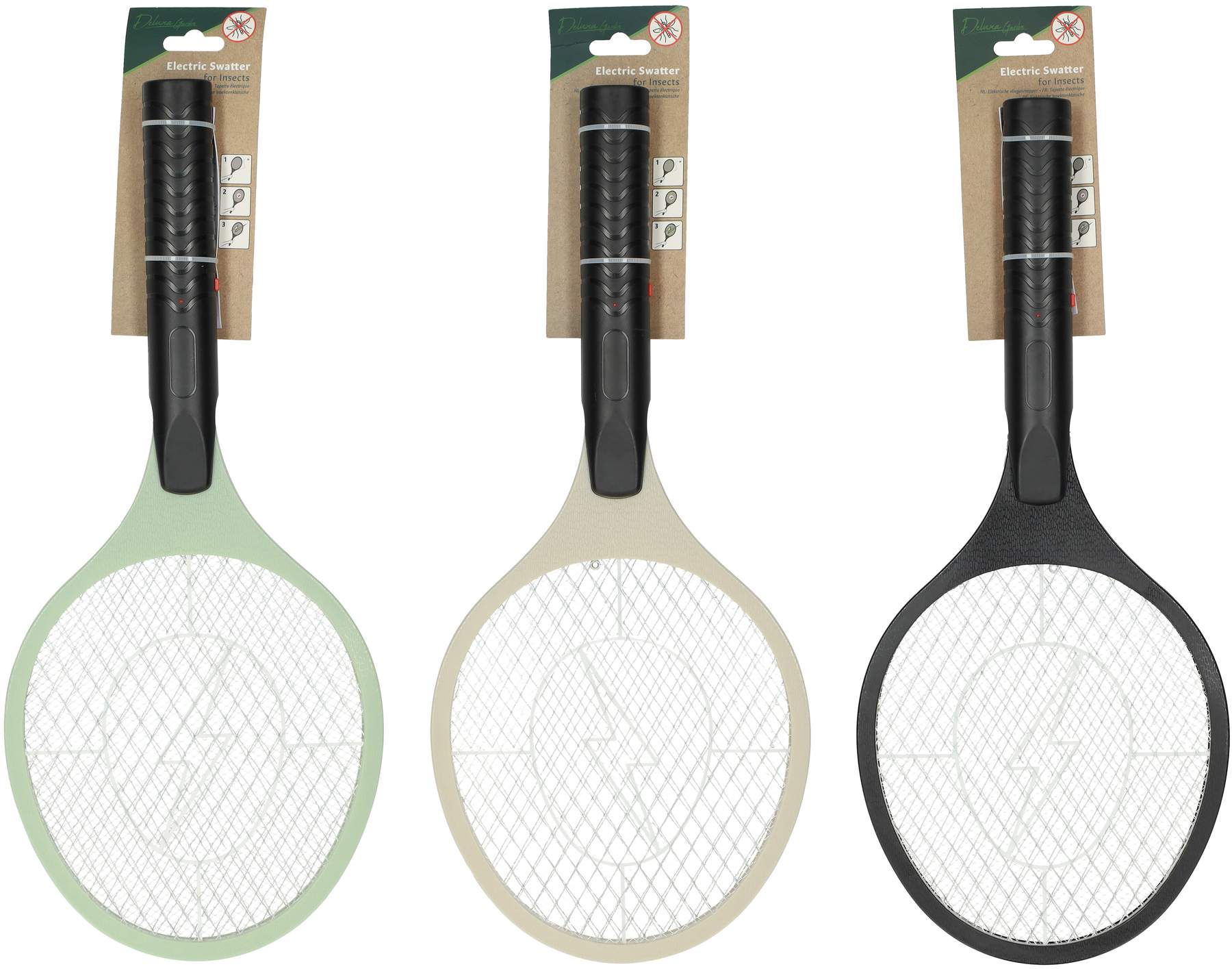 Deluxa Garden Elektrische Fliegenklatsche, Beige
