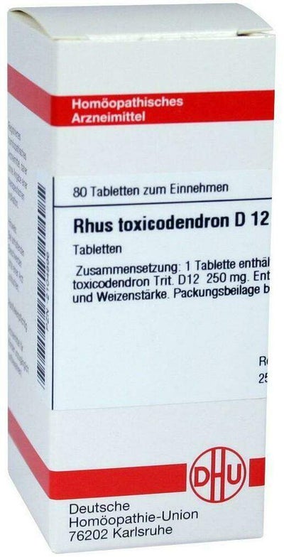 Rhus Toxicodendron D12 Dhu Tabletten  80  Tabletten