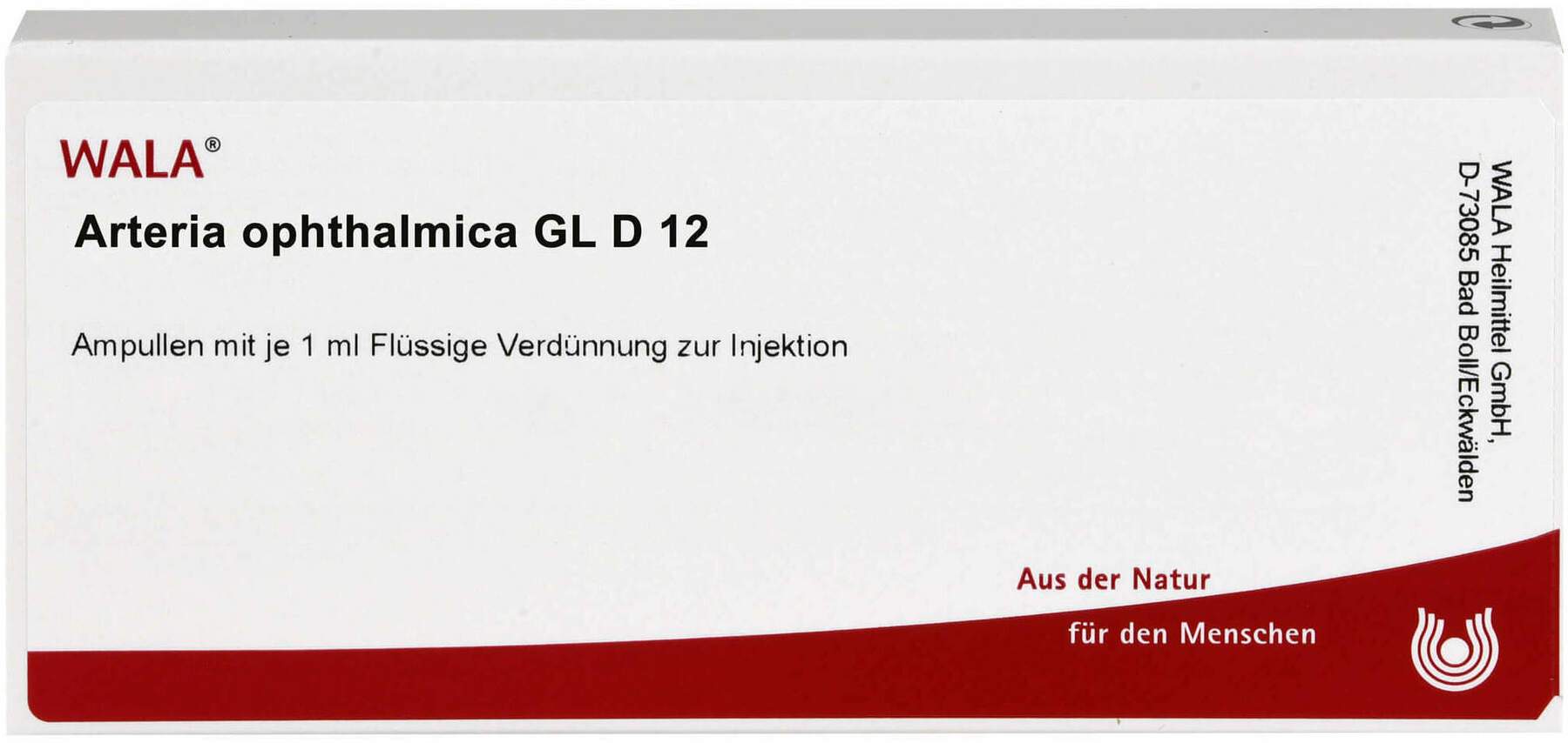 Arteria Ophthalmica Gl D 12 Ampullen 10 X 1 ml
