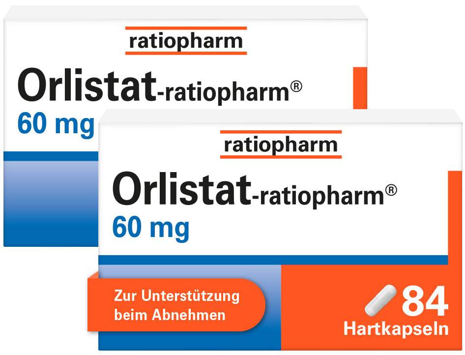 Orlistat-ratiopharm 60 mg 2 x 84 Hartkapseln