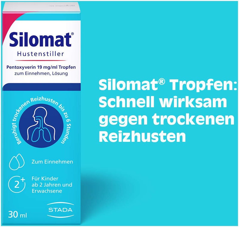 Silomat Hustenstiller Pentoxyverin 19 mg je ml 30 ml Tropfen