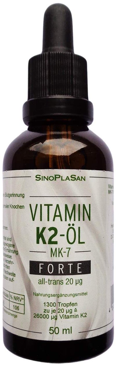 Vitamin K2-Öl Mk7 Forte All-Trans 20 Myg  50ml