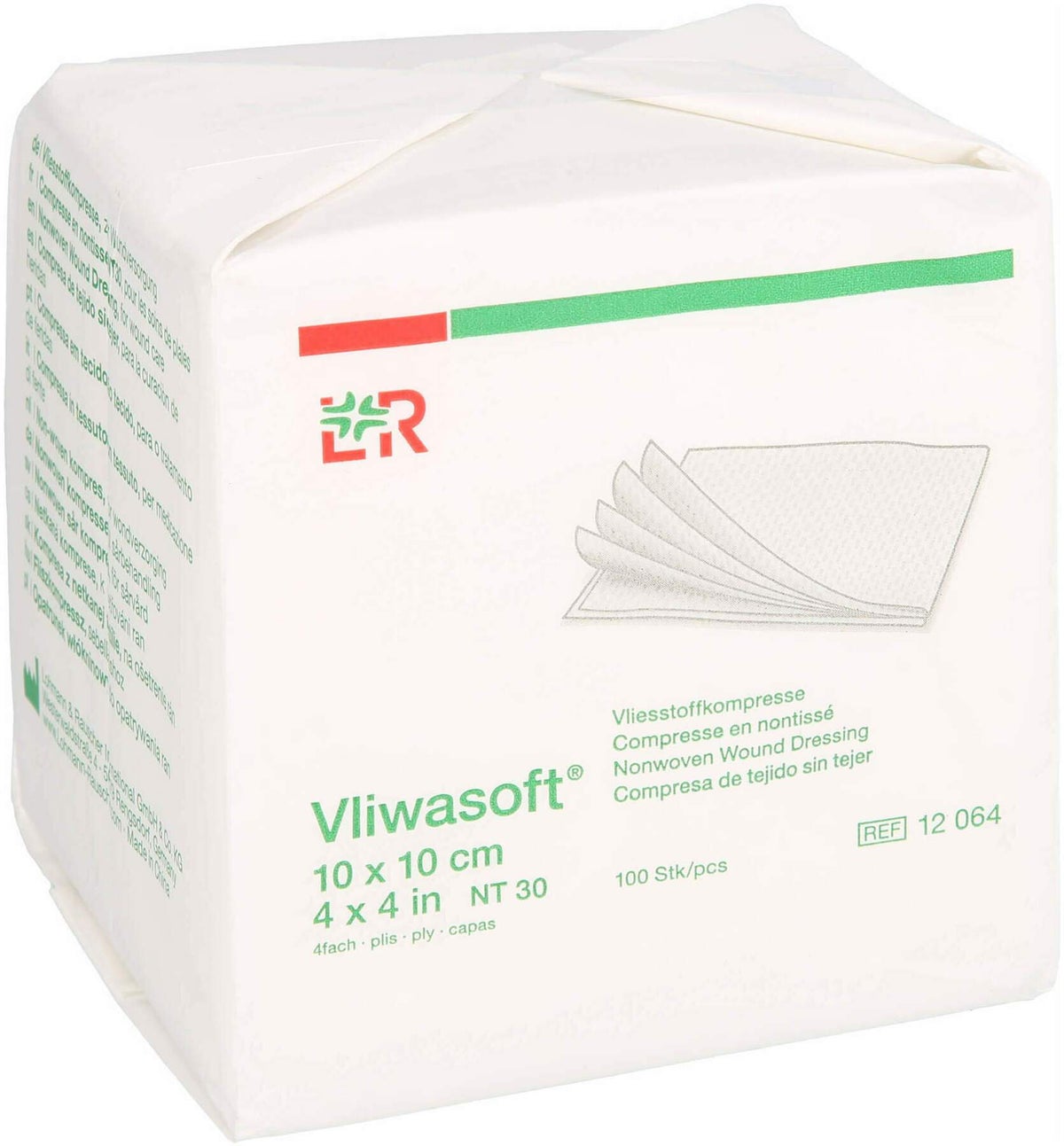 Vliwasoft Vlieskompressen Unsteril 10 X 10 cm 4lagig 100...
