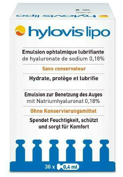 Hylovis Lipo Augentropfen 30 X 0,4 ml Pipetten