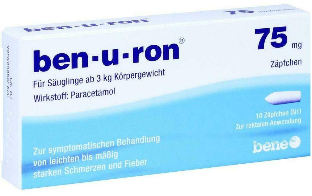 Ben U Ron 75 mg 10 Kinderzäpfchen