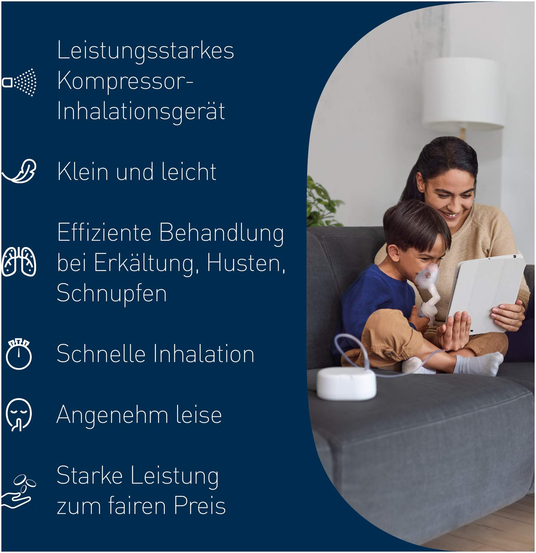 Omron Ne-C810 Kompressor-Inhalationsgerät 1 Stück