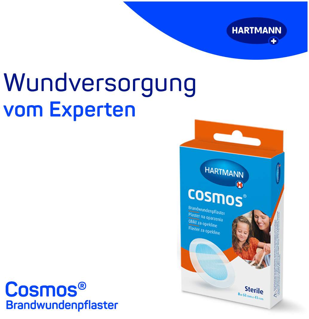 Cosmos 8 Brandwundenpflaster 43 mm X 68 mm