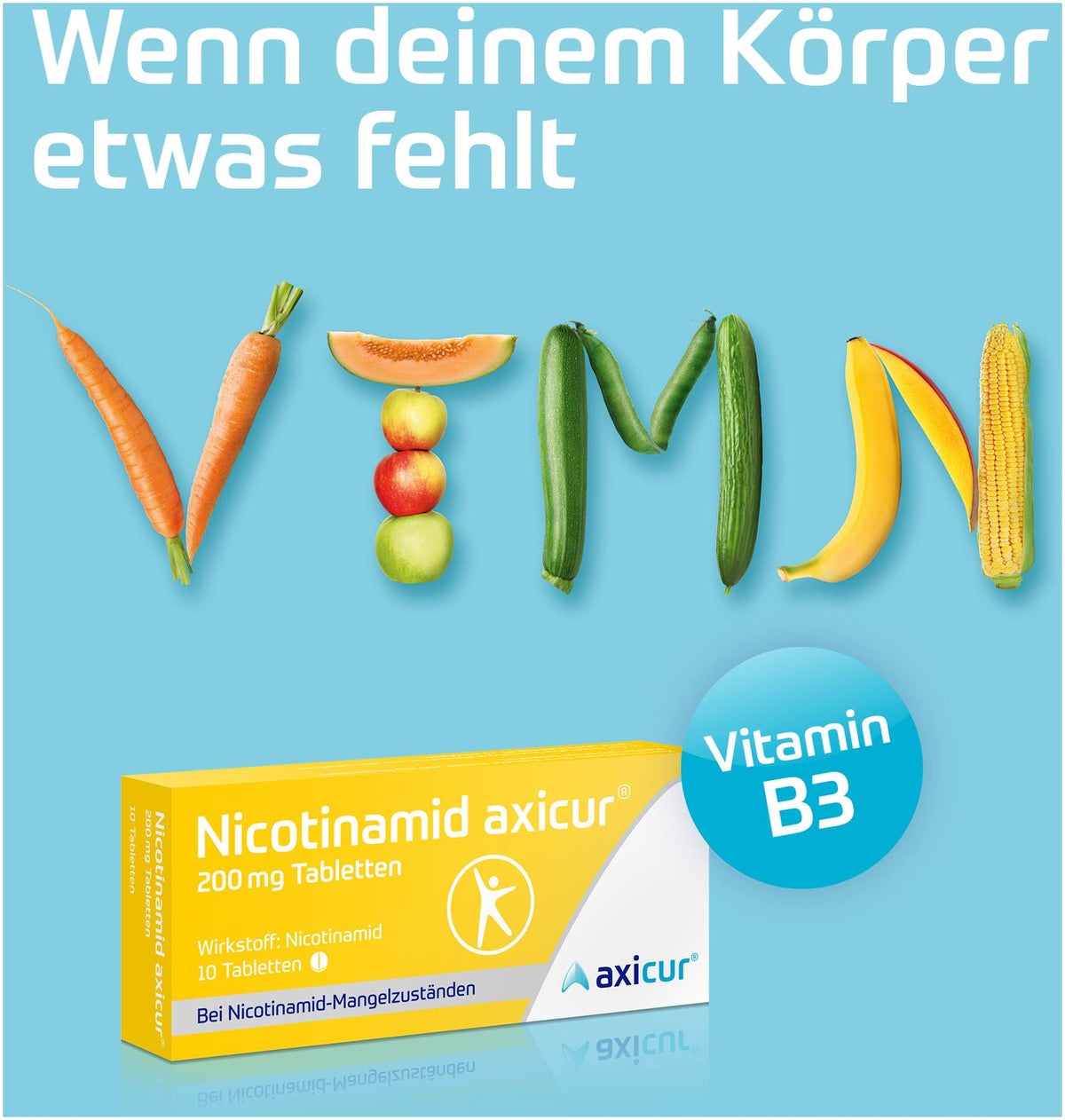 Nicotinamid Axicur 200 mg 100 Tabletten
