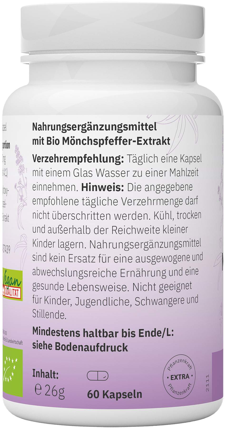 Bakanasan Bio Mönchspfeffer 60 Kapseln