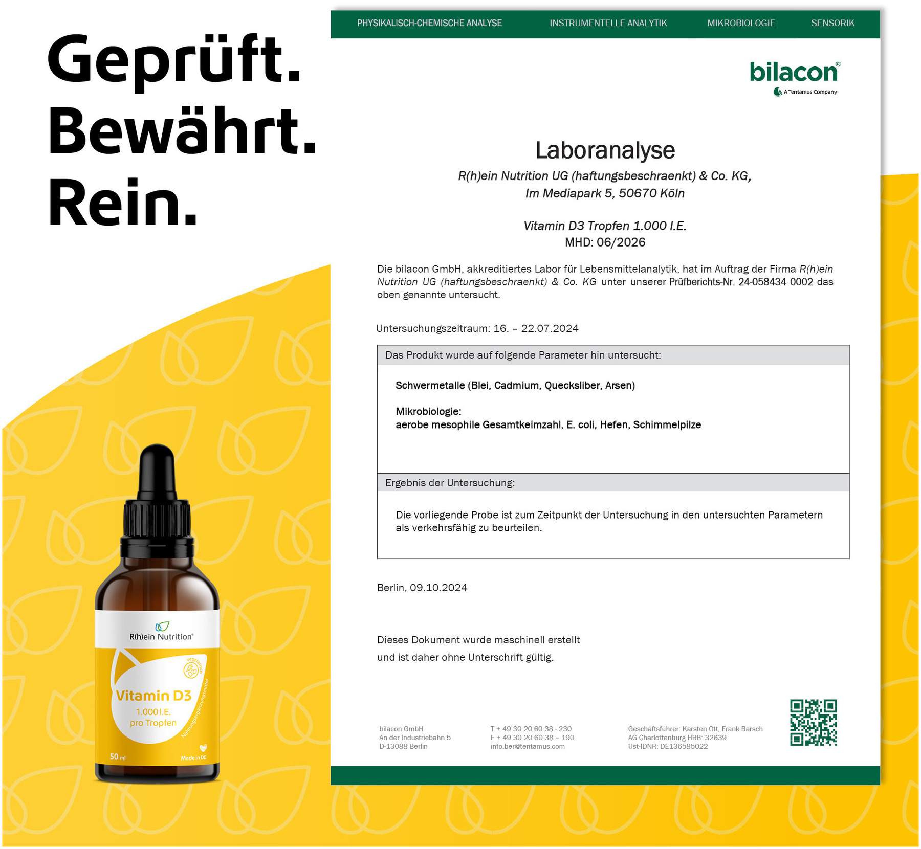 Vitamin D3 Tropfen 1.000 I.E. 50 ml