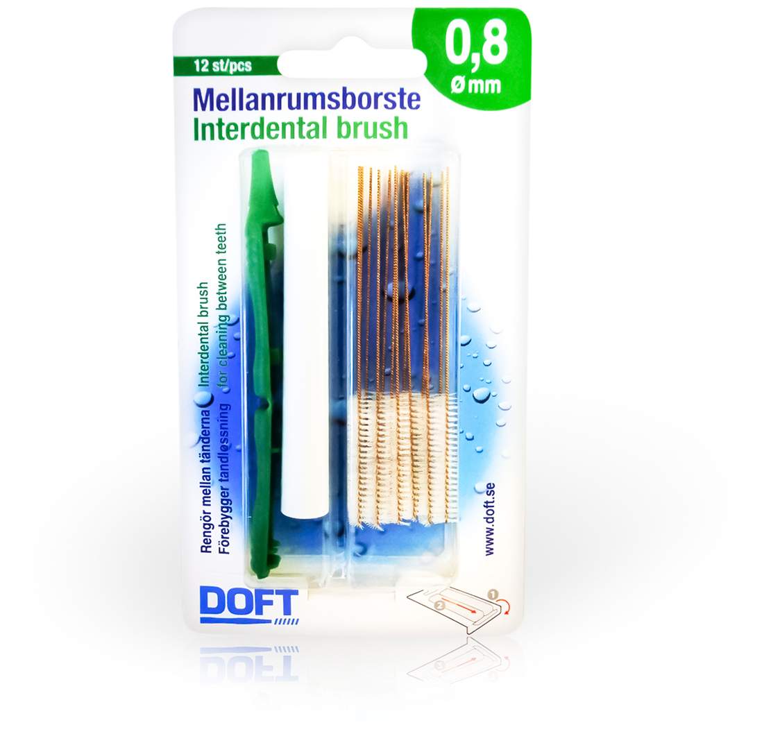 Interdentalbürste 0,8 Mit Wechselgriff Doft
