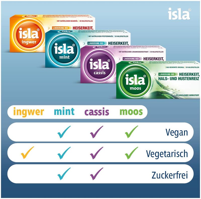 isla moos 60 Pastillen
