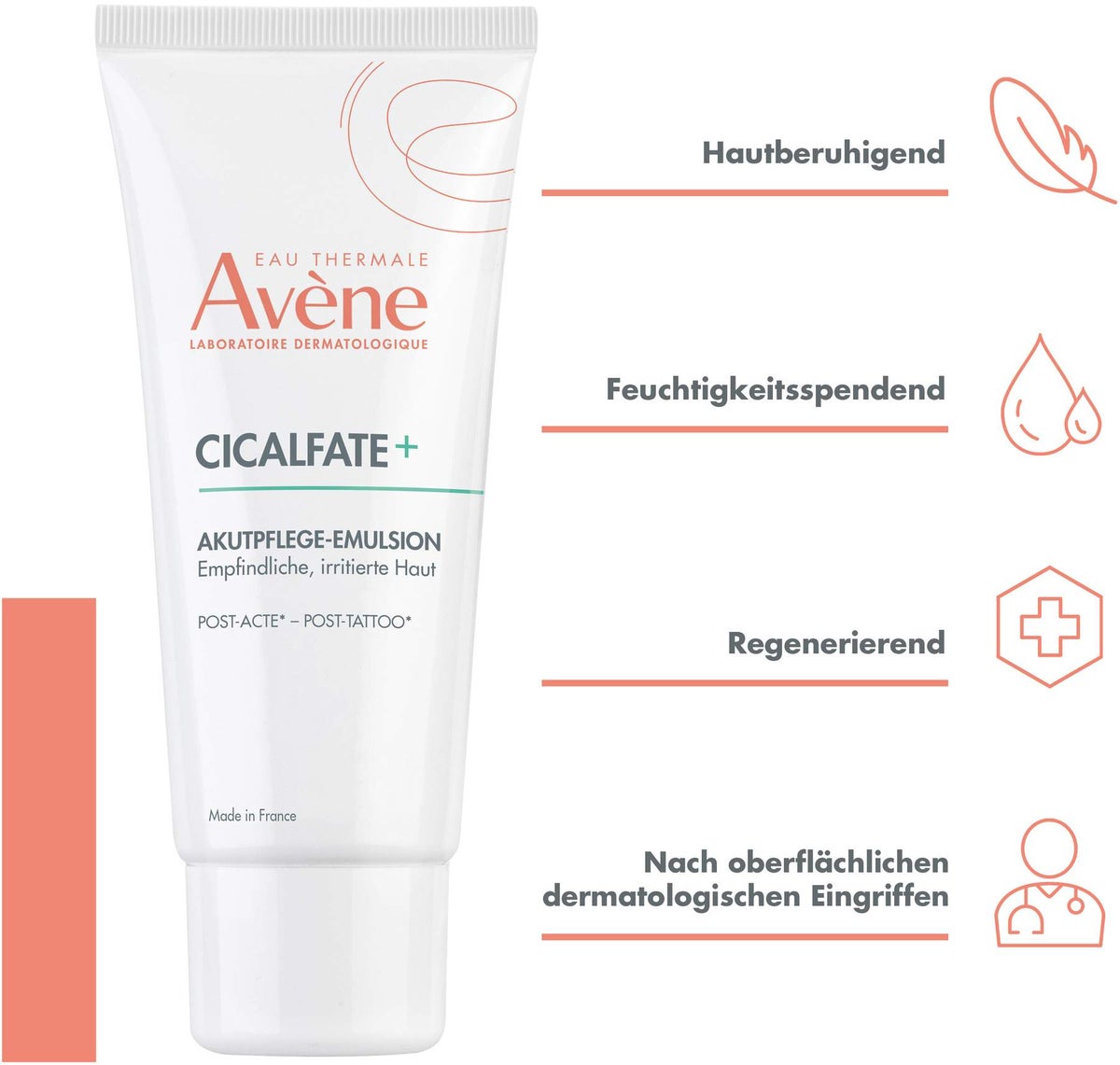Avene Cicalfate+ Akutpflege-Emulsion Post-Acte und Post-Tattoo 40 ml