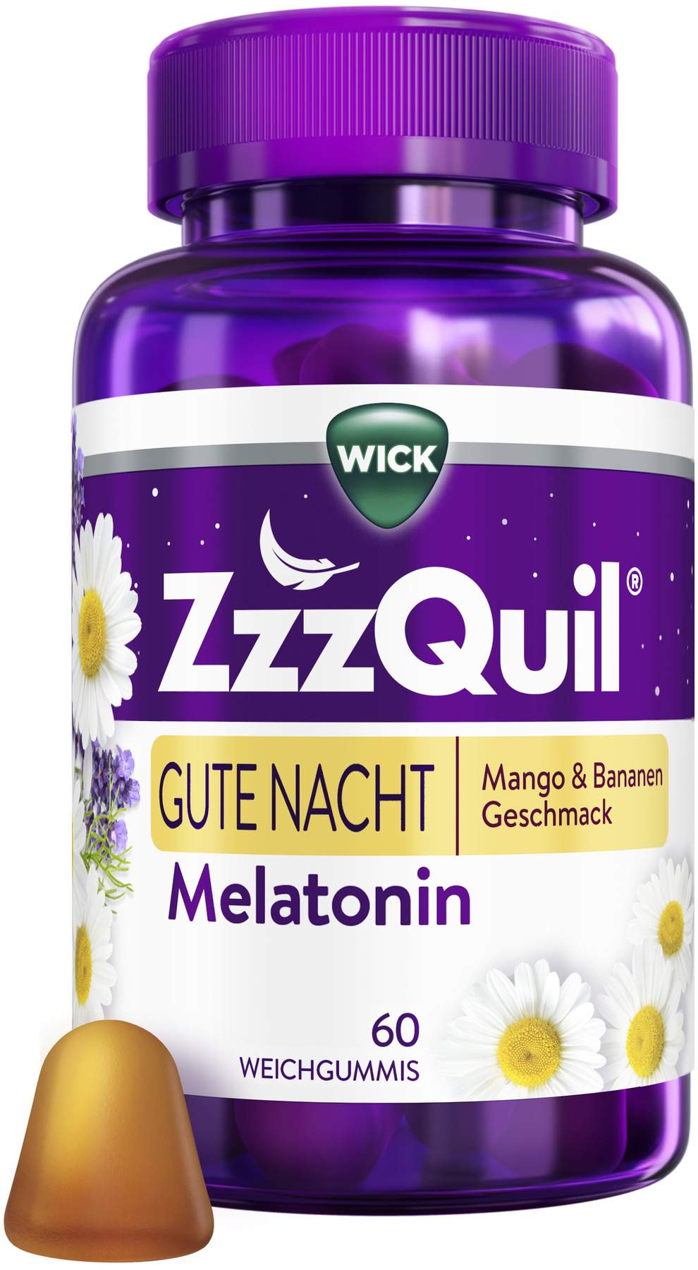 Wick ZzzQuil Gute Nacht Mango & Banane 60 Weichgummis