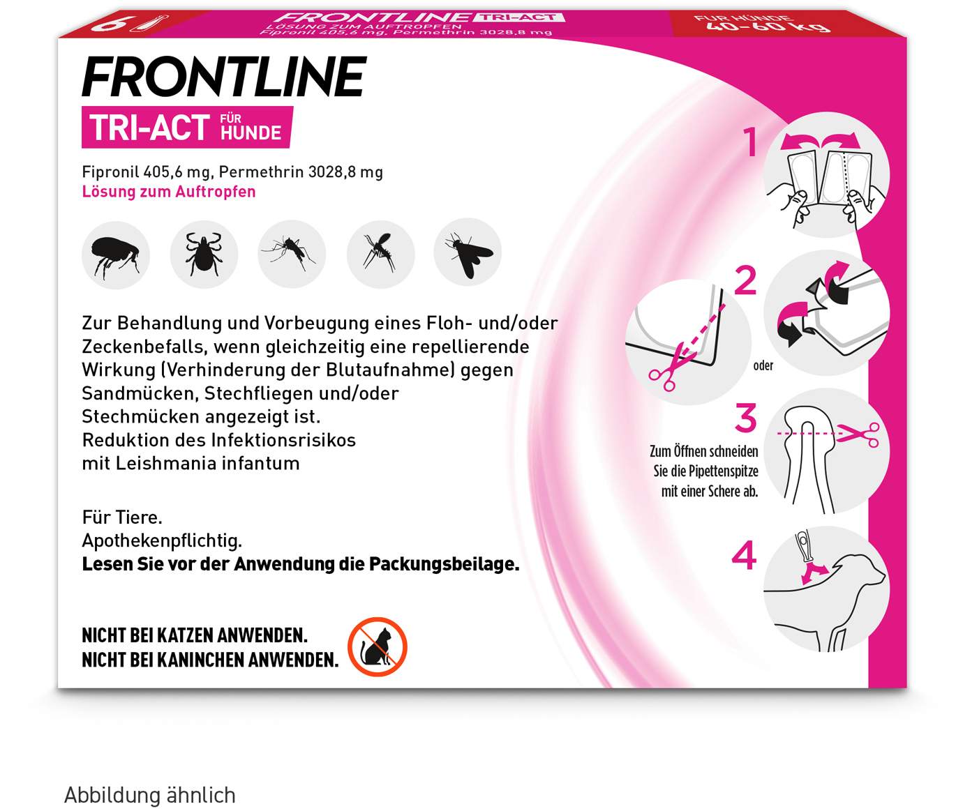 Frontline TRI-ACT Hund 40-60 kg 6 Pipetten